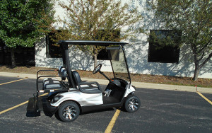 Used Yamaha Custom Black and White Golf Car-Iowa, Illinois, Wisconsin, Nebraska-Harris Golf Cars