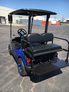 2011 custom blue and black 4 passenger golf cart-harris golf cars-Iowa, Illinois, Wisconsin, Nebraska