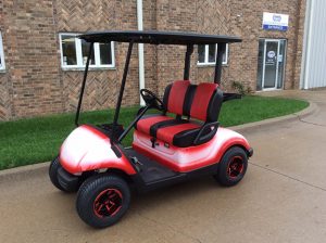 2013 Custom Red White-Harris Golf Cars-Iowa, Illinois, Wisconsin, Nebraska