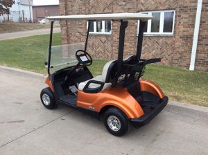 Atomic Orange Golf Car-Harris Golf Cars-Iowa, Illinois, Wisconsin, Nebraska