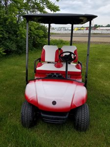 2008 Yamaha Red White=Harris Golf Cars-Iowa, Illinois, Wisconsin, Nebraska