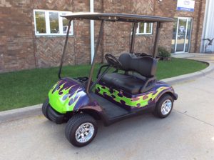 Custom Purple and Green-Harris Golf Cars-Iowa, Illinois, Wisconsin, Nebraska