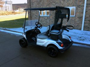 Moonstone Silver Metallic Golf Car-Harris Golf Cars-Iowa, Illinois, Wisconsin, Nebraska