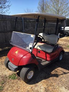 Red Electric Golf Car-Harris Golf Cars-Iowa, Illinois, Wisconsin, Nebraska