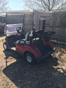 Red Electric Golf Car-Harris Golf Cars-Iowa, Illinois, Wisconsin, Nebraska