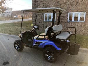 2007 Blue and Black Golf Car