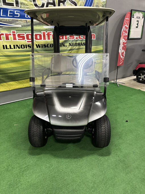 2011 Yamaha YDRA Custom Black and Silver Fade Golf Car - Image 2