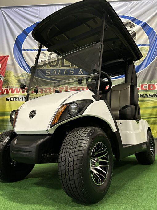 2020 Yamaha AC PTV FLA Glacier White Golf Car - Image 3