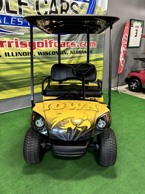 2016 Yamaha AC PTV FLA Custom Iowa Hawkeye Golf Car - Image 2