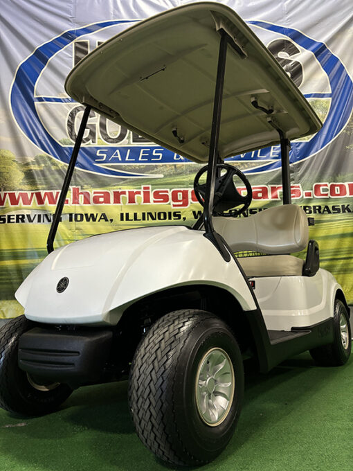 2014 Yamaha YDRA Glacier White Golf Cars - Image 3