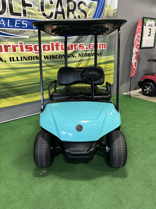 2018 Yamaha QuieTech Fleet Custom Painted Cyan Golf Car - Image 2