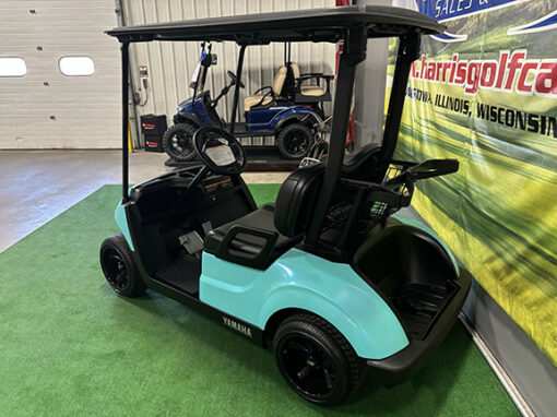 2018 Yamaha QuieTech Fleet Custom Painted Cyan Golf Car - Image 5