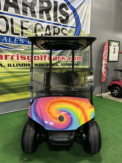 2018 Yamaha QuieTech Fleet Custom Tie Dye Golf Car - Image 2