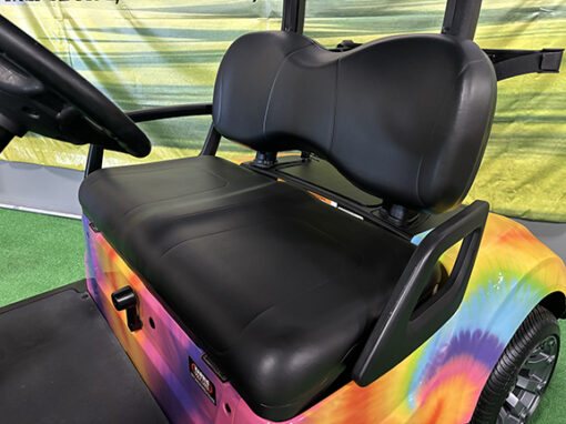 2018 Yamaha QuieTech Fleet Custom Tie Dye Golf Car - Image 4