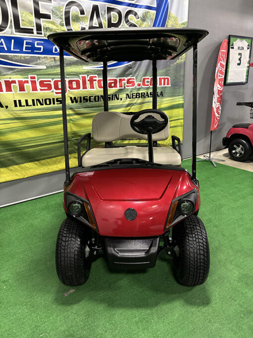 2023 Yamaha AC PTV LI Jasper Red Golf Car - Image 2