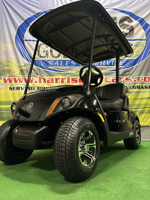 2025 Yamaha Drive 2 EFI PTV Onyx Black Metallic Golf Car - Image 3