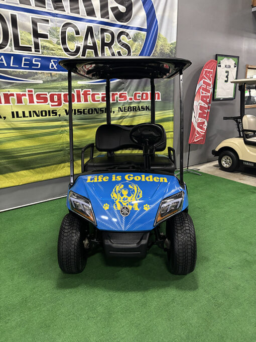 2018 Yamaha Drive 2 QuieTech Custom Life is Golden Golf Car - Image 2