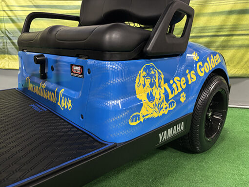 2018 Yamaha Drive 2 QuieTech Custom Life is Golden Golf Car - Image 4