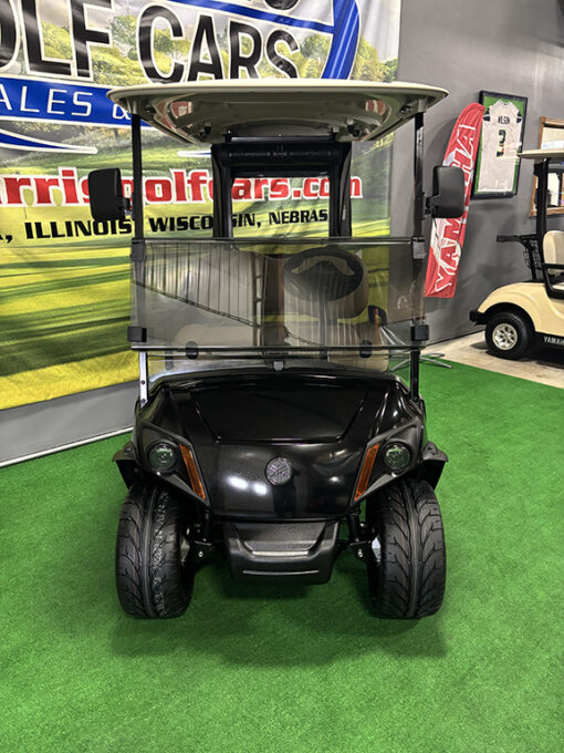 Custom Onyx Black Golf Car with Yamaha Bronze Mag Wheels - Image 2