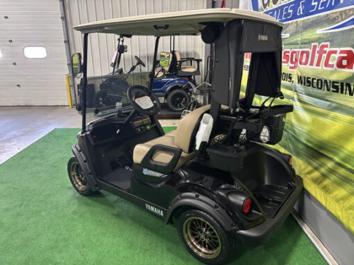 Custom Onyx Black Golf Car with Yamaha Bronze Mag Wheels - Image 6